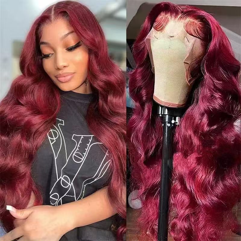 Femmes Long Curly Perruque avec une cape de dentelle