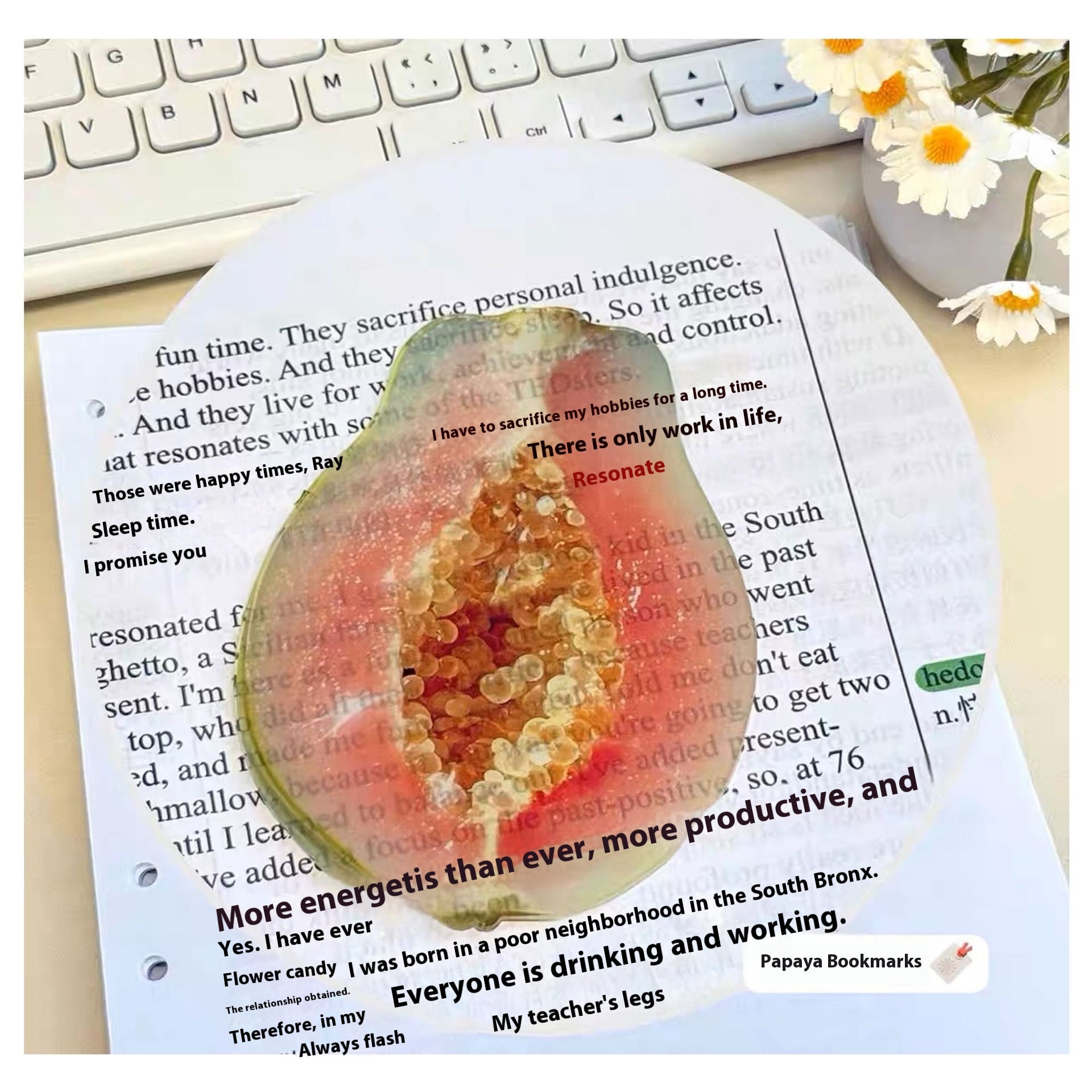 Cute Fixed Book Photo Signet Cartoon Creative Watermelon Fruit Signet