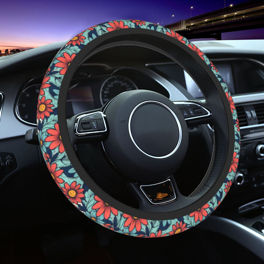 Couverture de volant de voiture imprimée