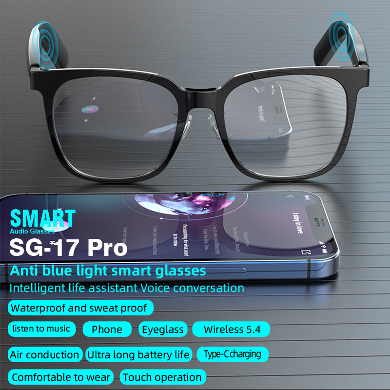 Smart Glass Smart Eyewear Étape dans le monde Verres résistants aux UV haute définition HIFI S