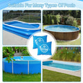 Set de coussins d'air de piscine design - 2 coussins carrés et cordes d'attache