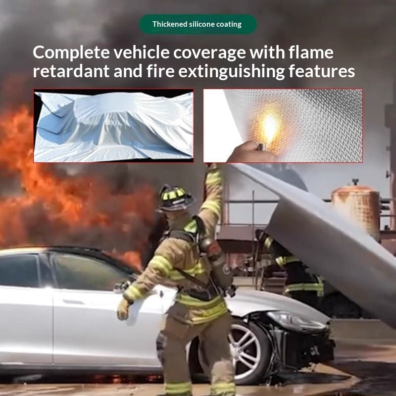 Couverture d'incendie de batterie de voiture