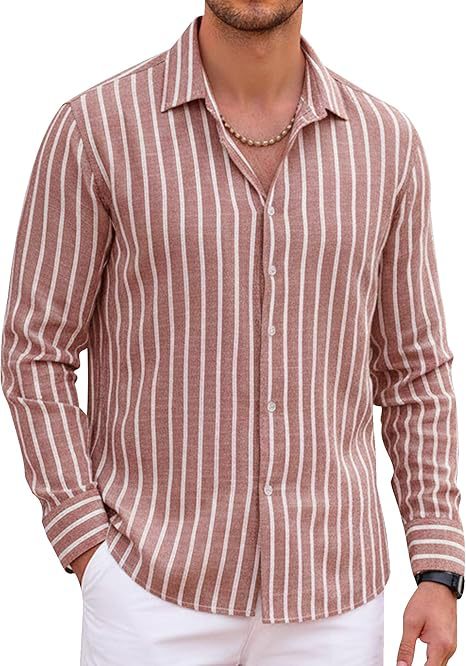 Chemise à manches longues à manches longues classique rayéeQuatre-Way Stretch Top Homme