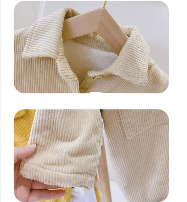 Maillot de saut en velours de bébé en coton couleur pure