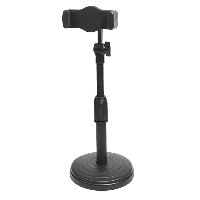 Support de téléphone de bureau avec hauteur réglable et base circulaire rétractable