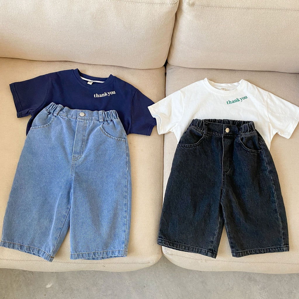 Jeans à jambes larges pour enfants