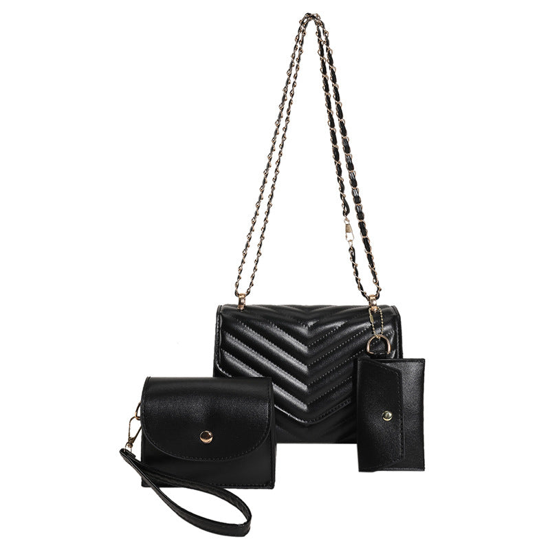 Femmes Couleur solide Versatile Sac élégant et élégant