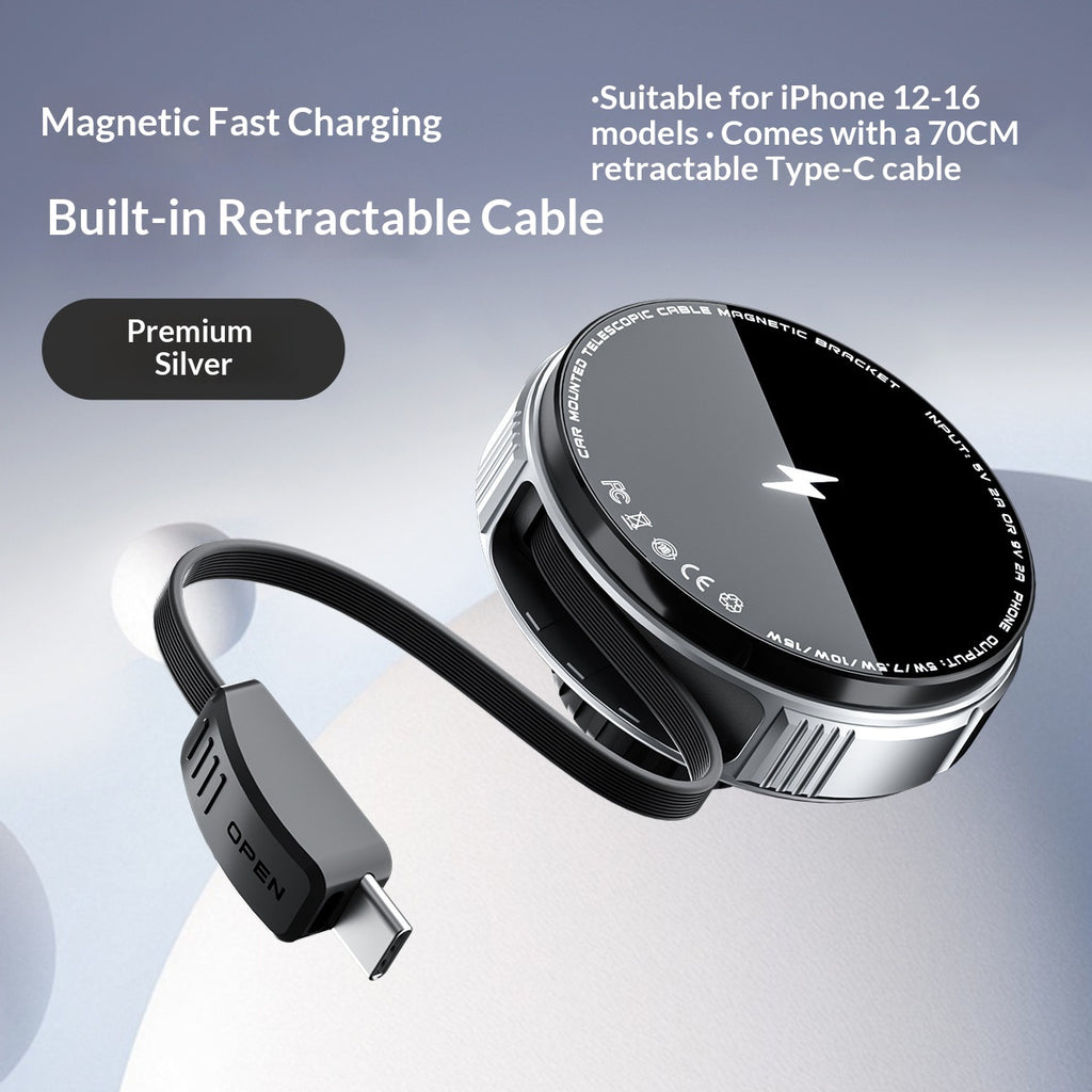 Support de téléphone sans fil de charge magnétique d'évent de voiture