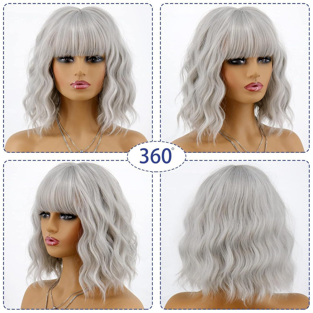 Gradient Gold Figure-huit Bangs avec de grandes vagues