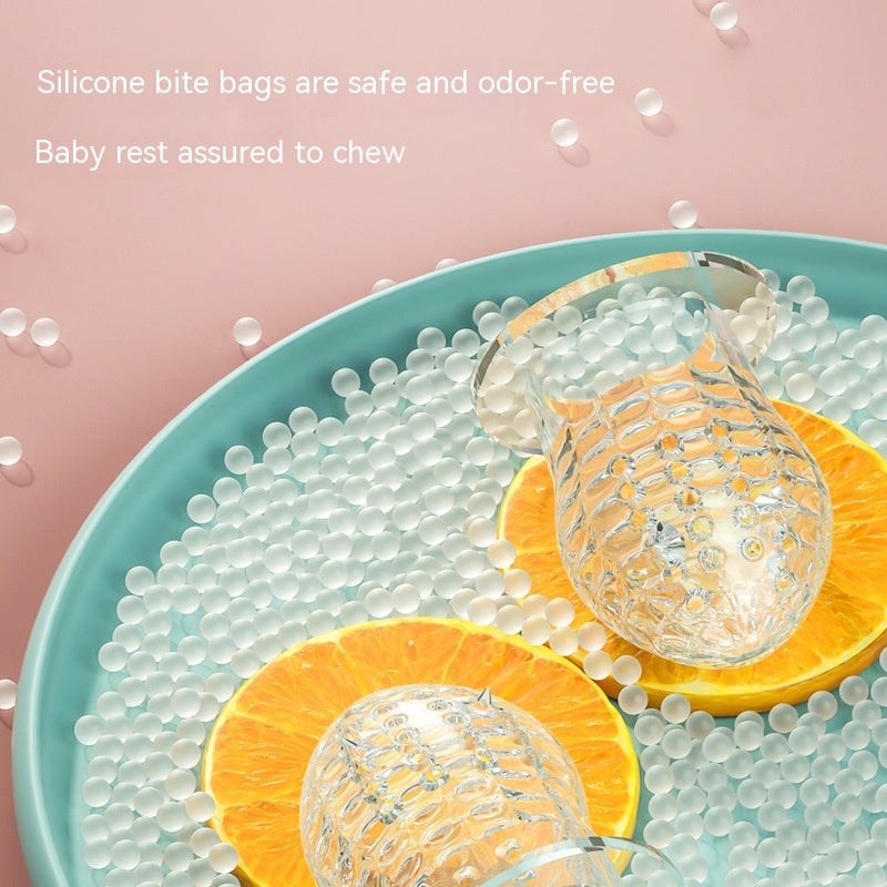 Happy Bite Baby Teether Non-staple Food Fruit Fooding Artifact Baby Pacifier Main Silicone