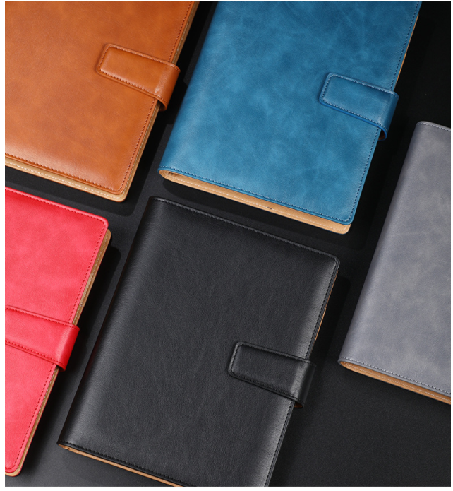 A5 boucle en cuir 6 trous clip portable