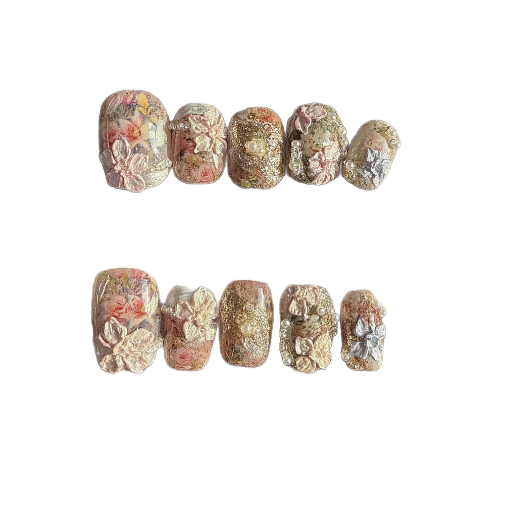 Haut de gamme personnalisé Short-style Hand made Wearable Nails