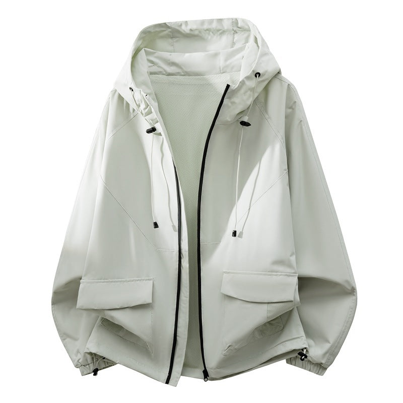Printemps et automne Unisex Veste Hommes Trois Dimensional Line Design American Style