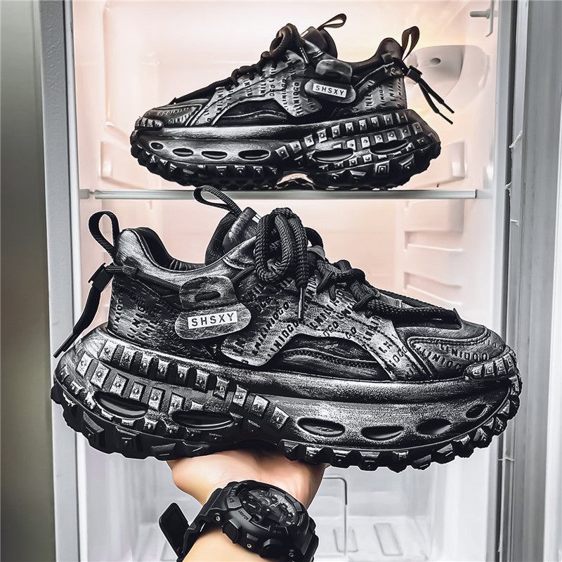 Men's increasingly chunky casual shoes