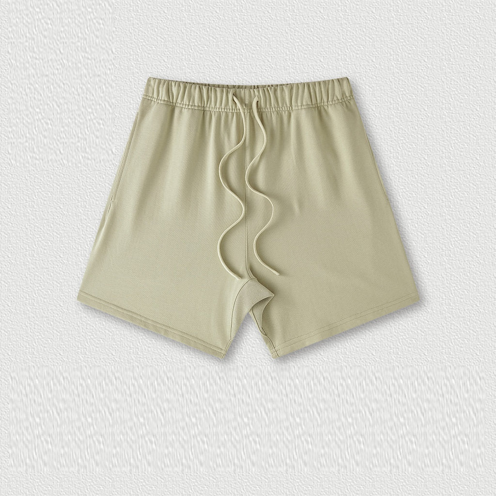 Couleur de la Terre Style de base Short en coton moyen et grand pour enfants