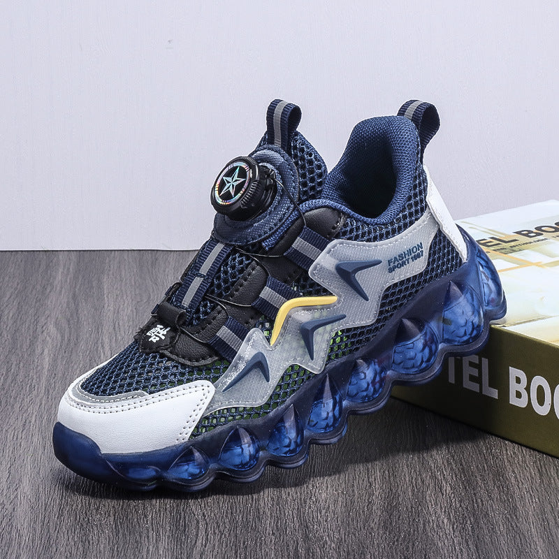 Garçons' Hollow Mesh Surface Respirant Sports de loisirs Soft Bottom Chaussures de course