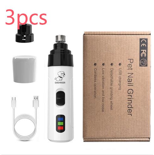 Piercing automatique des ongles Pet 3 vitesses LED électrique