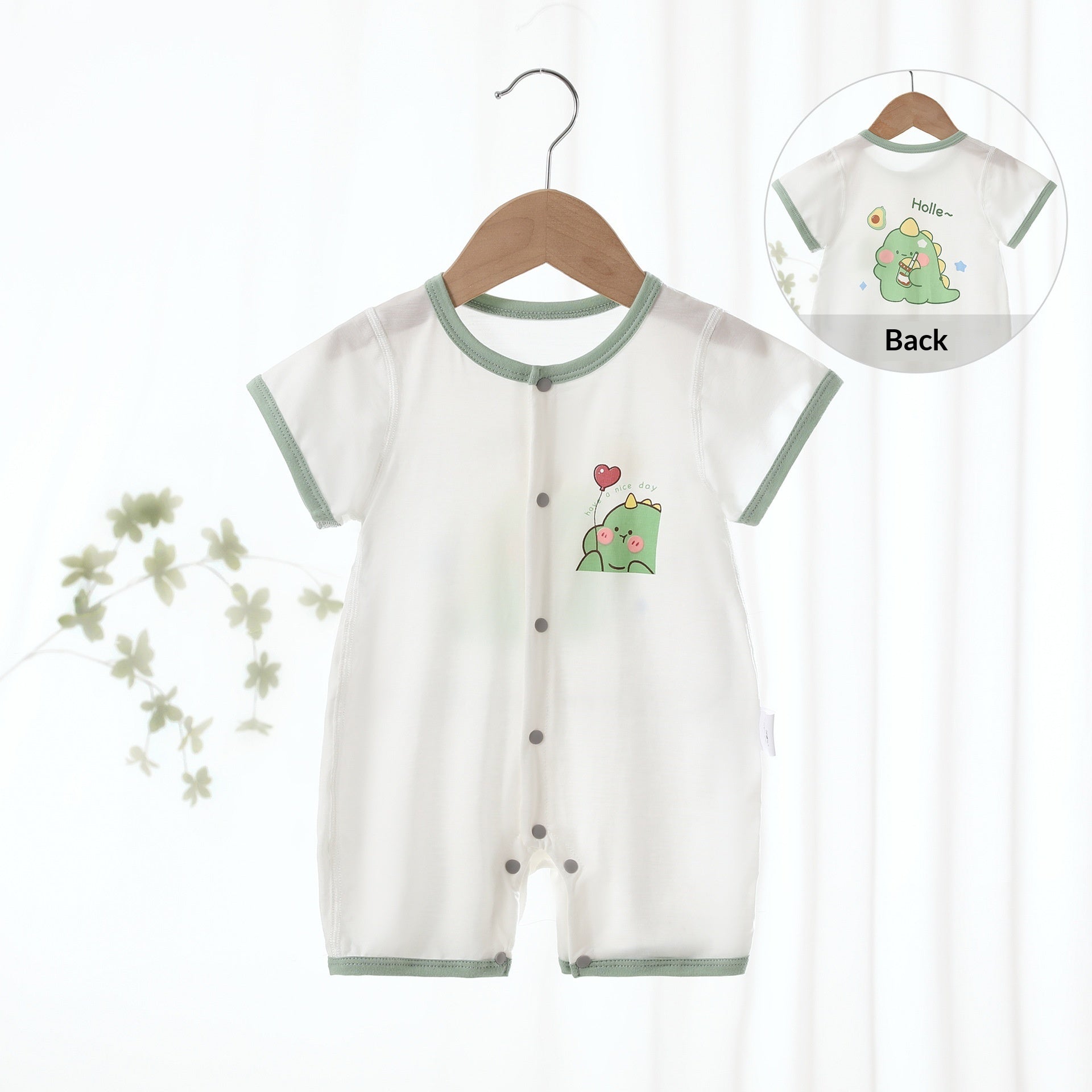 Été mince nouveau-né bébé onesie courte combinaison de saut