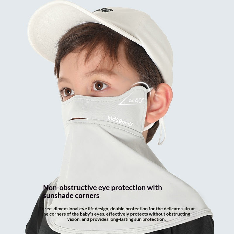 Masque d'été pour enfants en soie de glace
