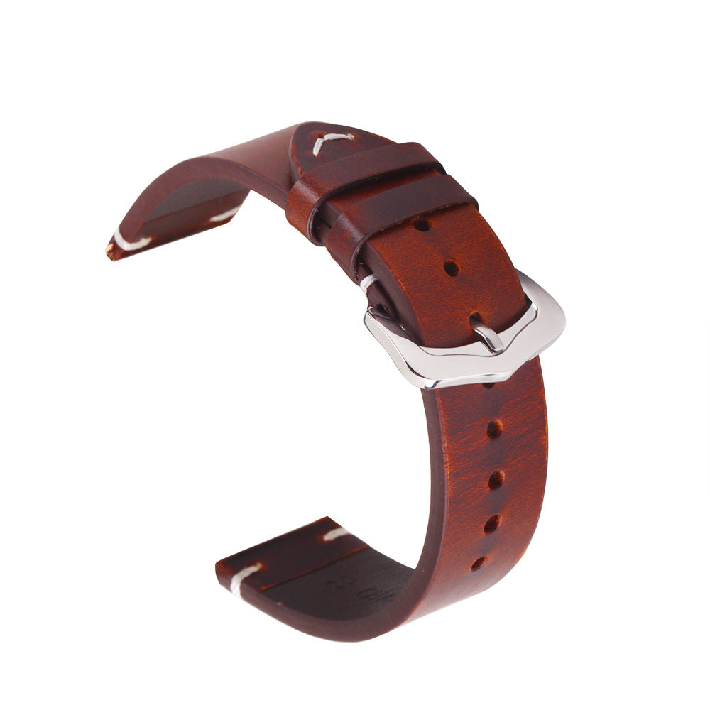 Bracelet d'huile de cowhide rétro pour hommes
