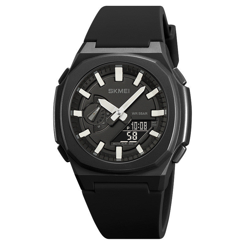 Montre numérique d'alarme chronographe multi-fonctions étanche à quartz pour hommes mode