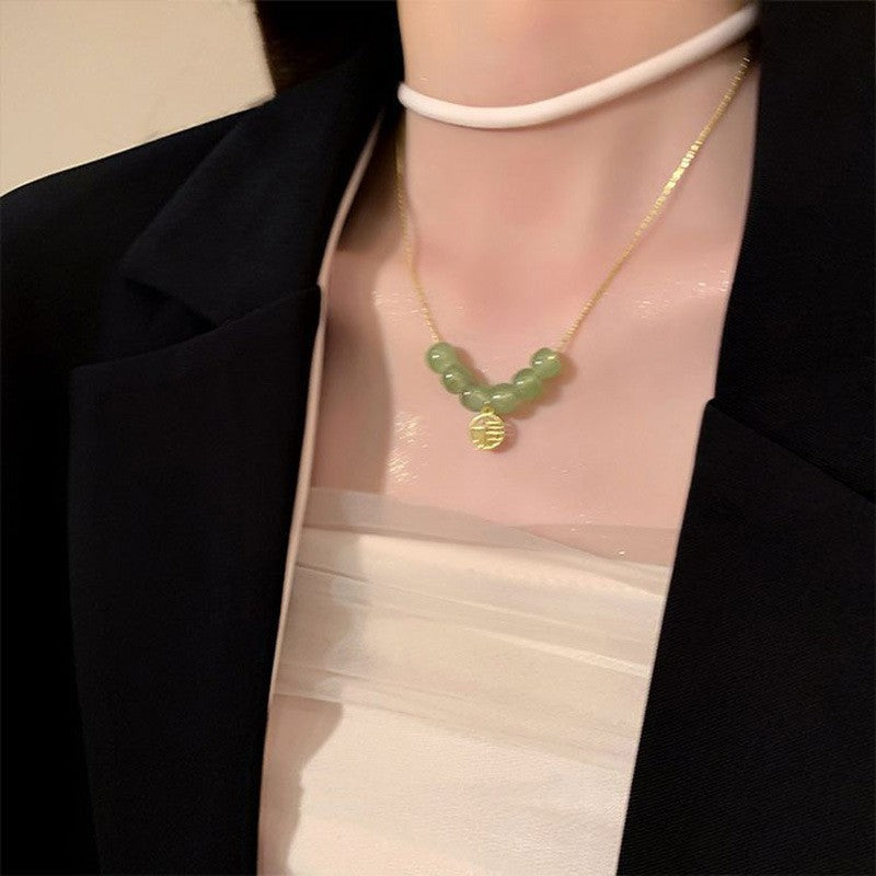 Femmes Mode Faux Perle Collier Chaîne Niche Design de luxe Élégant collier de sweater pour