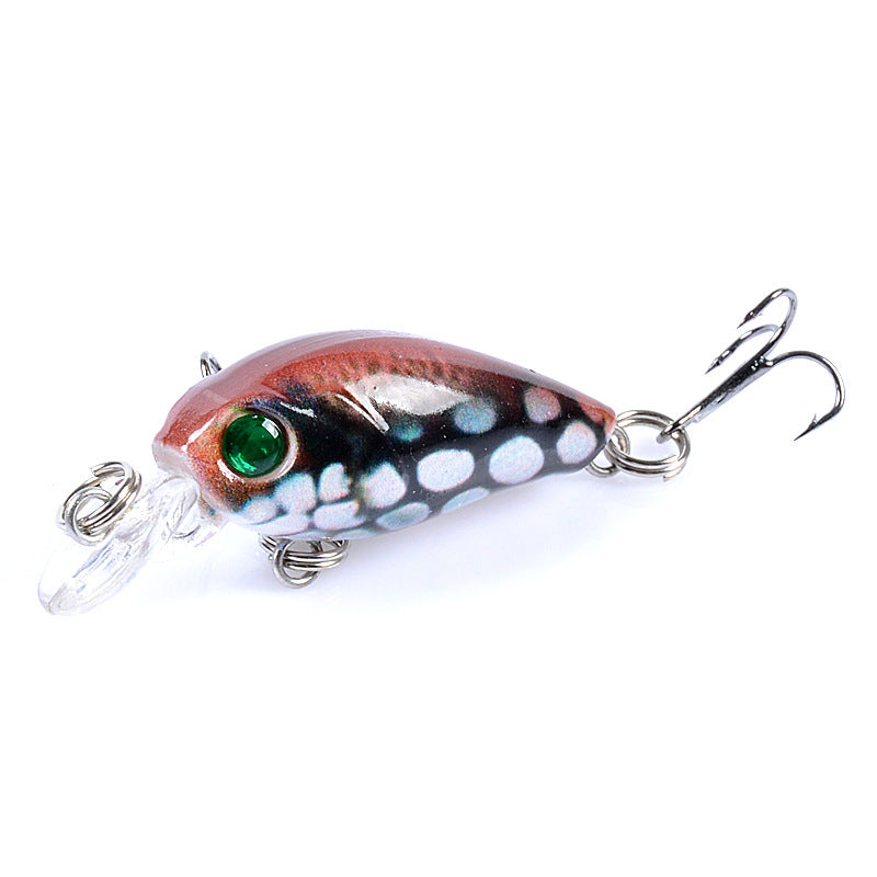 Micro-objet 4.5CM Lent bruit en plastique faux bait basse et mandarin poisson dur