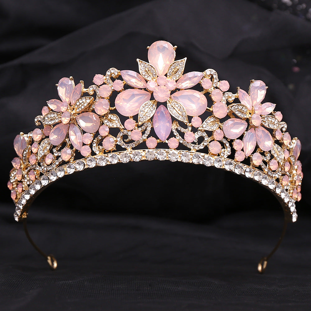 Feuilles Strass Couronne Cheveux Accessoire Bandeau