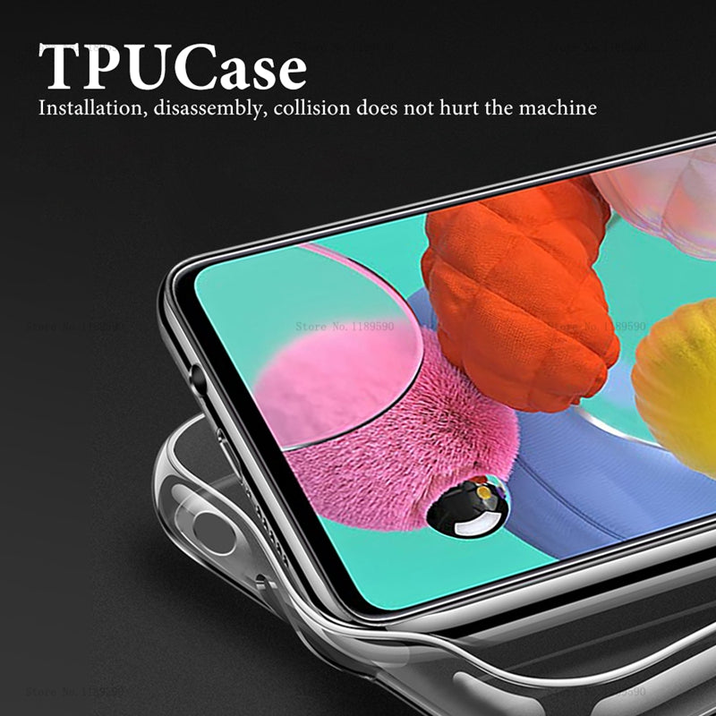 Housse de téléphone mobile en silicone souple transparent sac à air