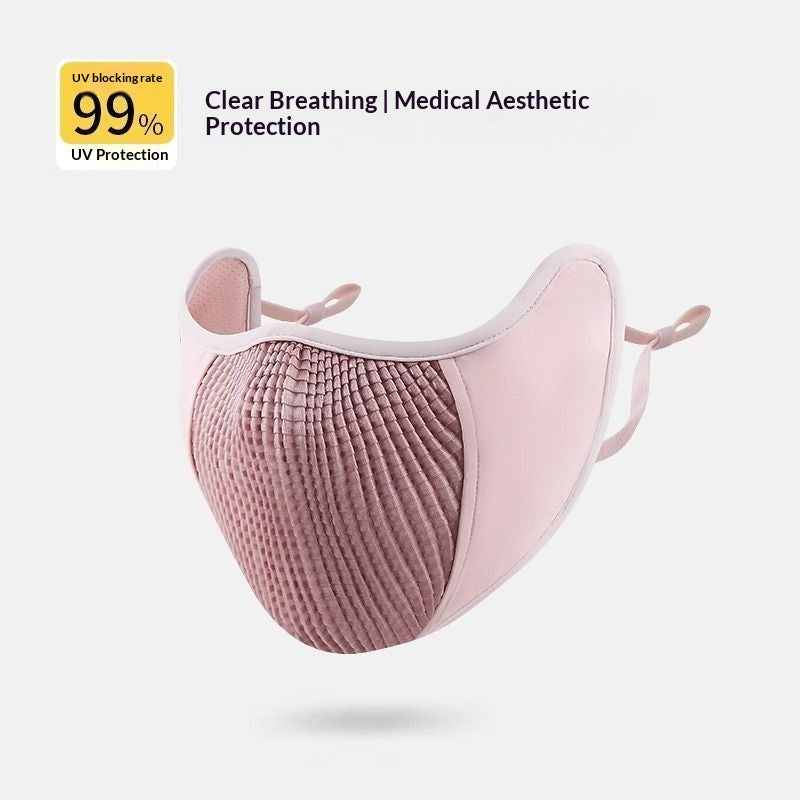 Écran solaire et masque d'équitation 3D stéréoscopique respirant