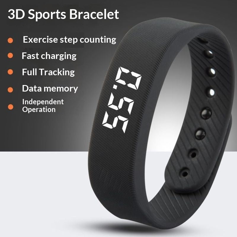 Bracelet intelligent et montre électronique pour les hommes adapté pour les étudiants et les activités sportives