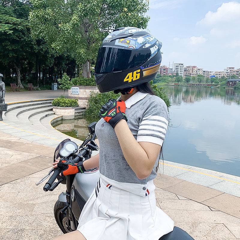 Casque de moto d'hiver pour hommes et femmes