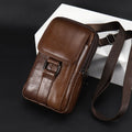 Sac de téléphone portable en cuir pour hommes