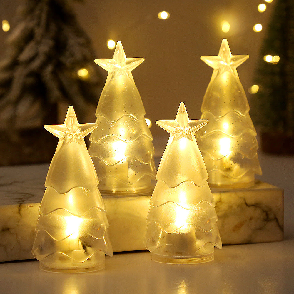 LED Bougie électronique lumières Arbre de Noël Décorations KTV Party Atmosphere Crystal Night