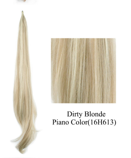Flexible Synthétique Long Ponytail Enveloppé autour de Polonais Curly Ponytail Pour les femmes