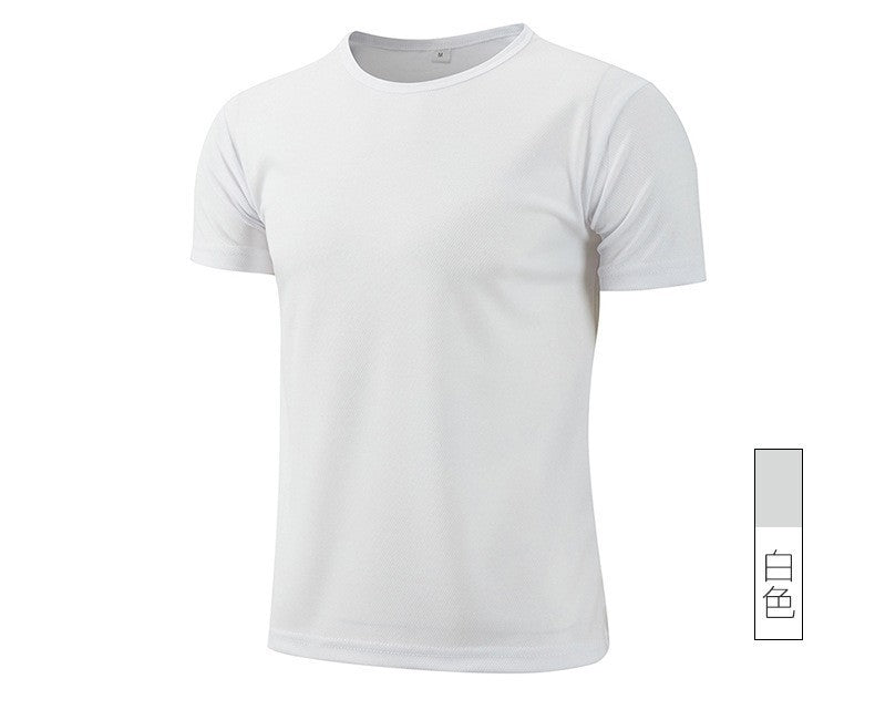 Hommes Col d'équipage Quick Dry manches courtes T Shirts Populaire Européen American Sports Plus Taille T