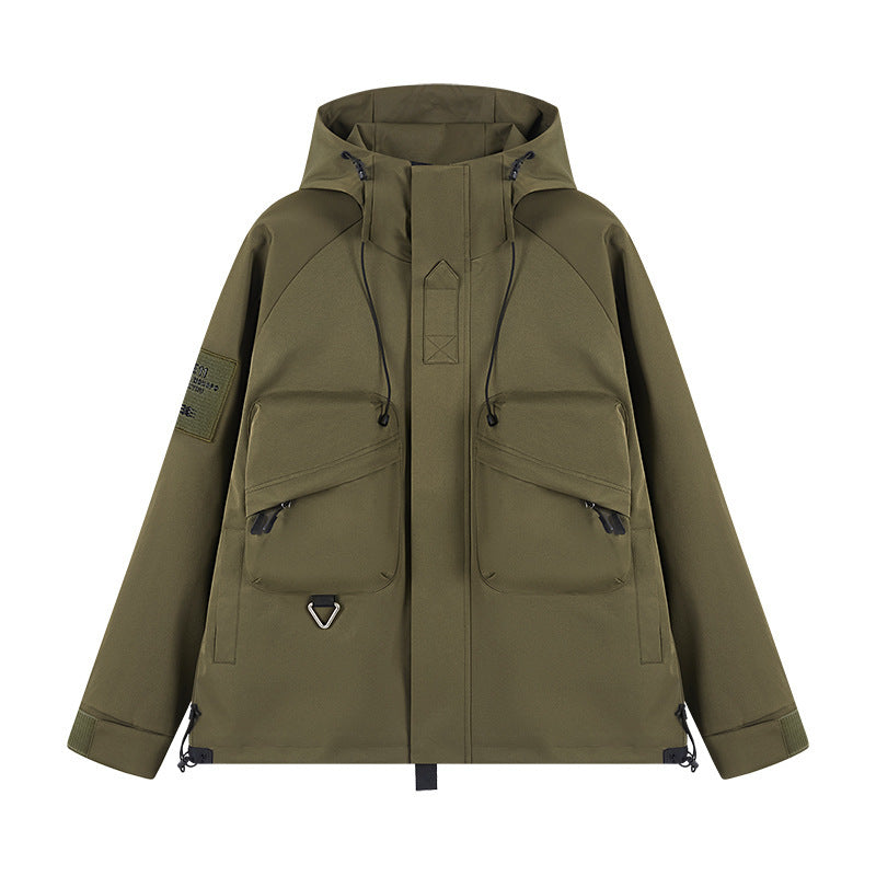 Hommes Vêtements de travail de plein air Veste de brise-vent polyvalente Casual
