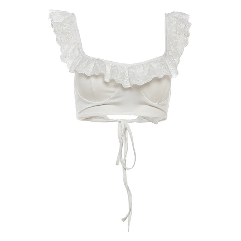 Maillot de bain en V-Neck à haute portée rayé pour femmes