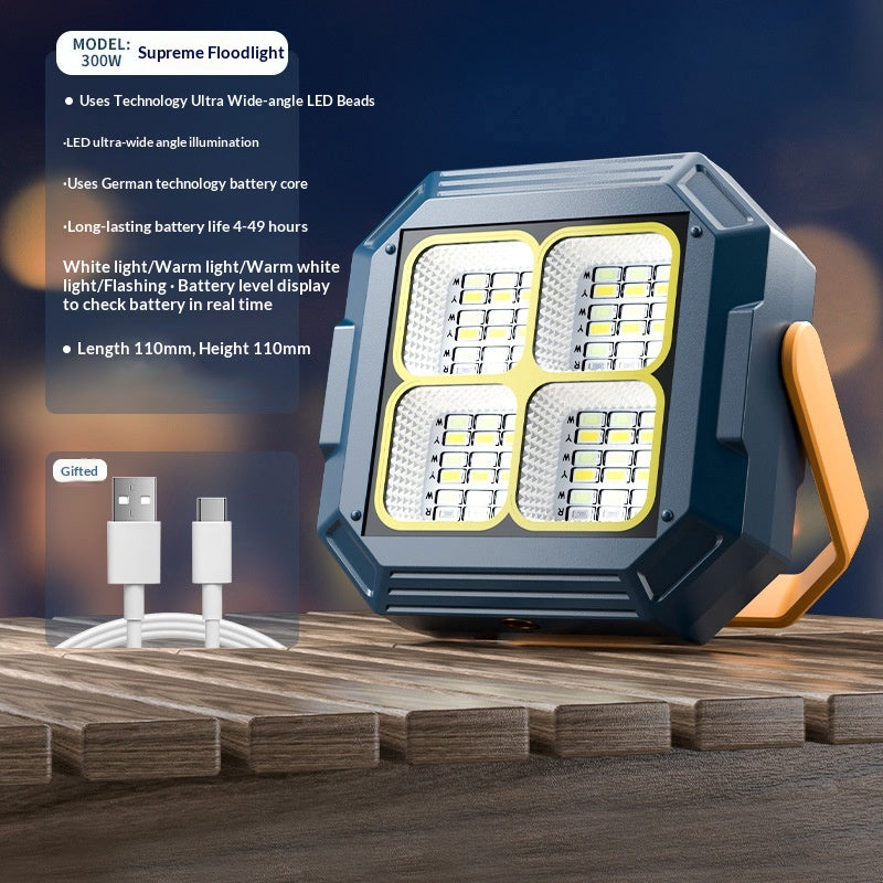Lampe de camping en extérieur solaire chargé