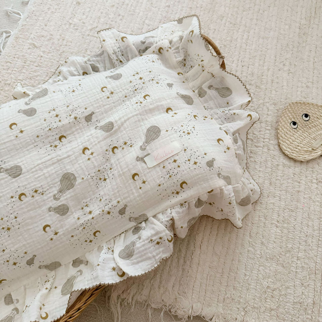 Coussin en coton floral de style coréen Gauze