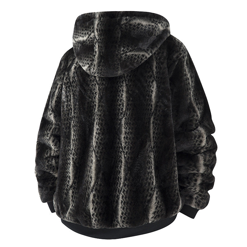Manteau de cardigan à capuche à capuche à l'hiver