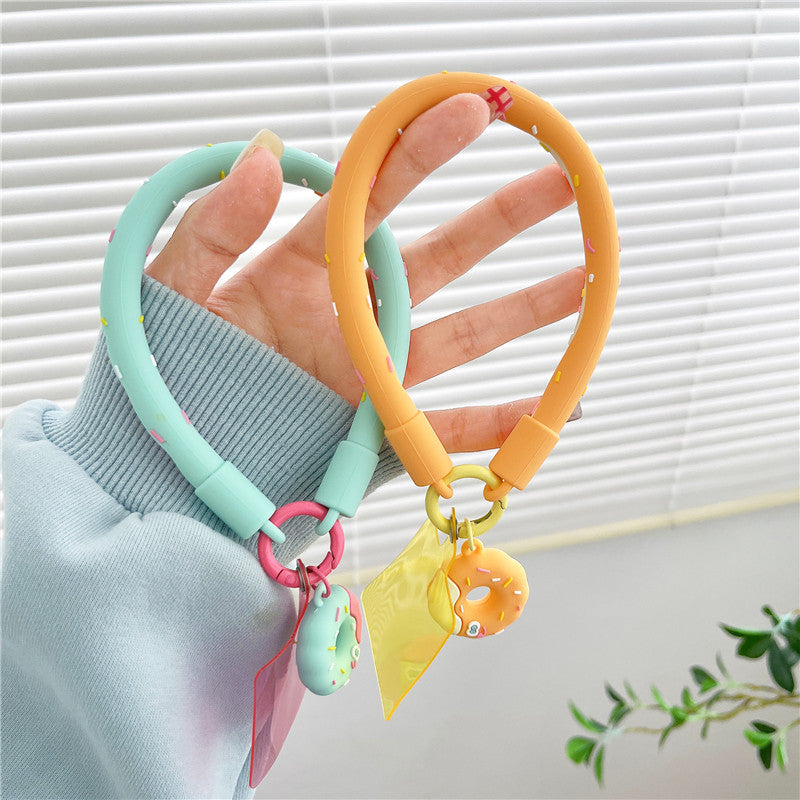 Bracelet Donut Soft Silicone Téléphone Étui suspendu