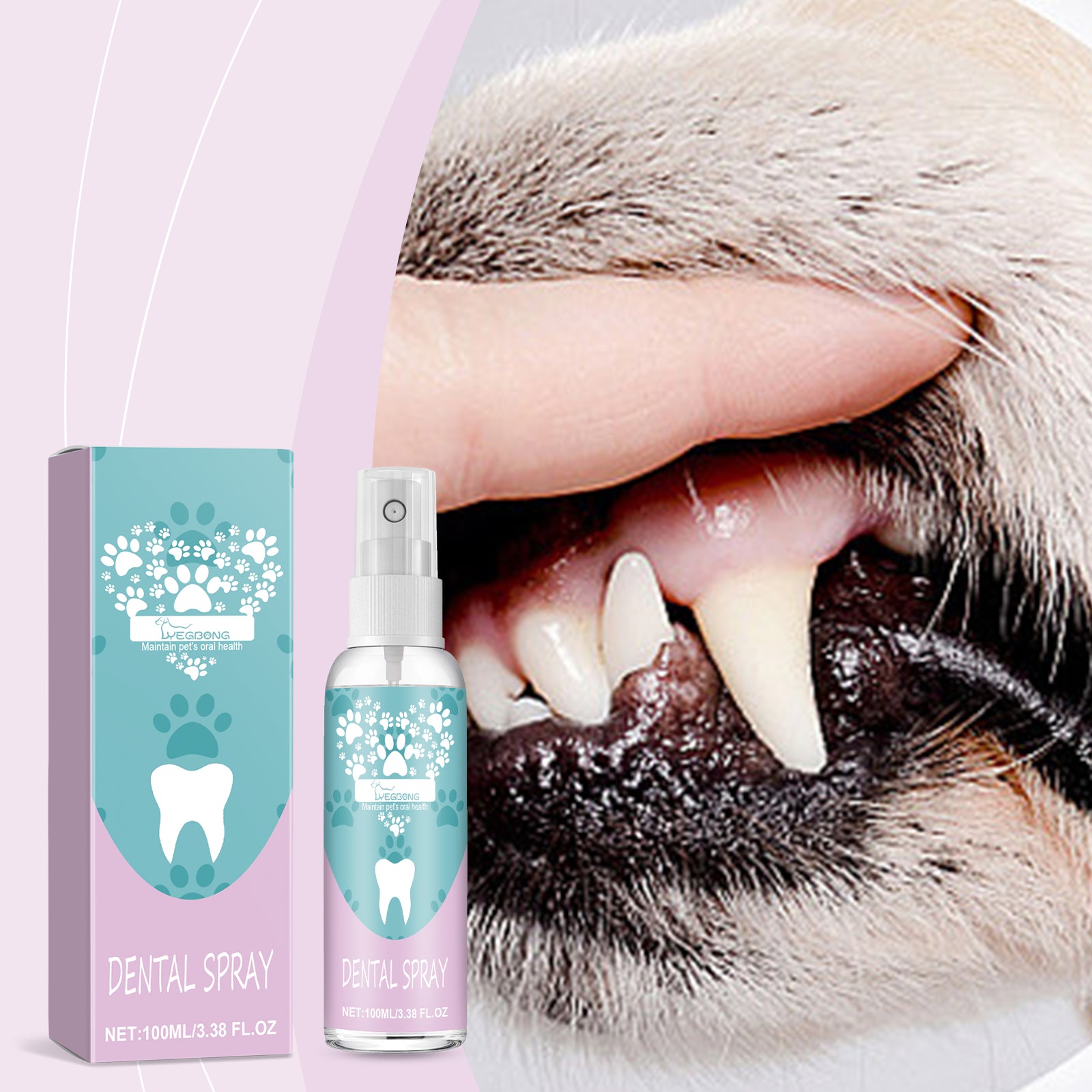 Vaporisateur de dents pour animaux de compagnie