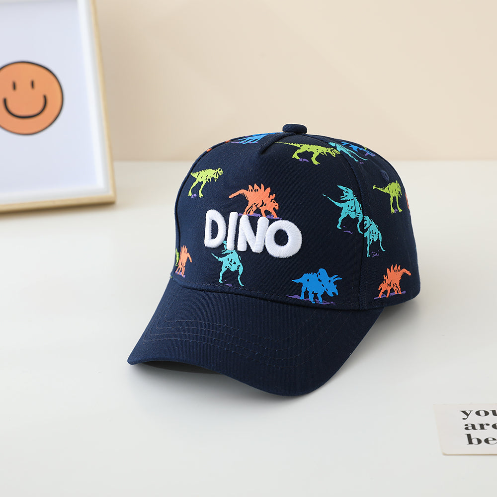 La lettre de broderie dinosaure imprimée en couleur DINO Casquette de baseball pour enfants convient