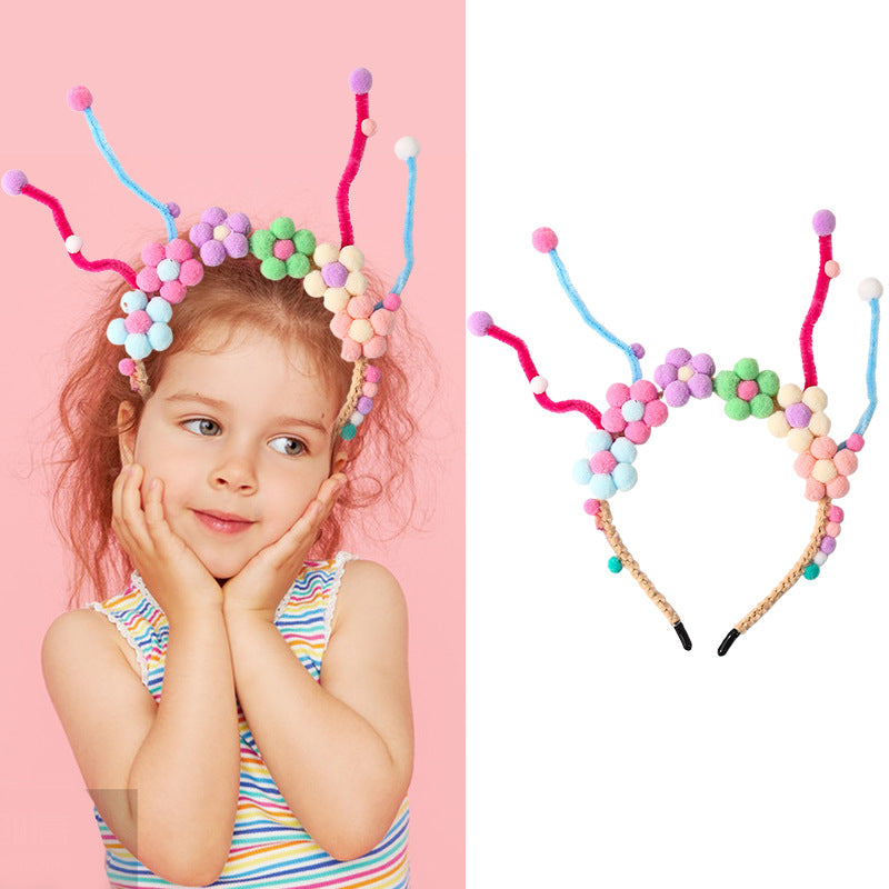 Bande de cheveux en fil de fer twisty floral pour les femmes