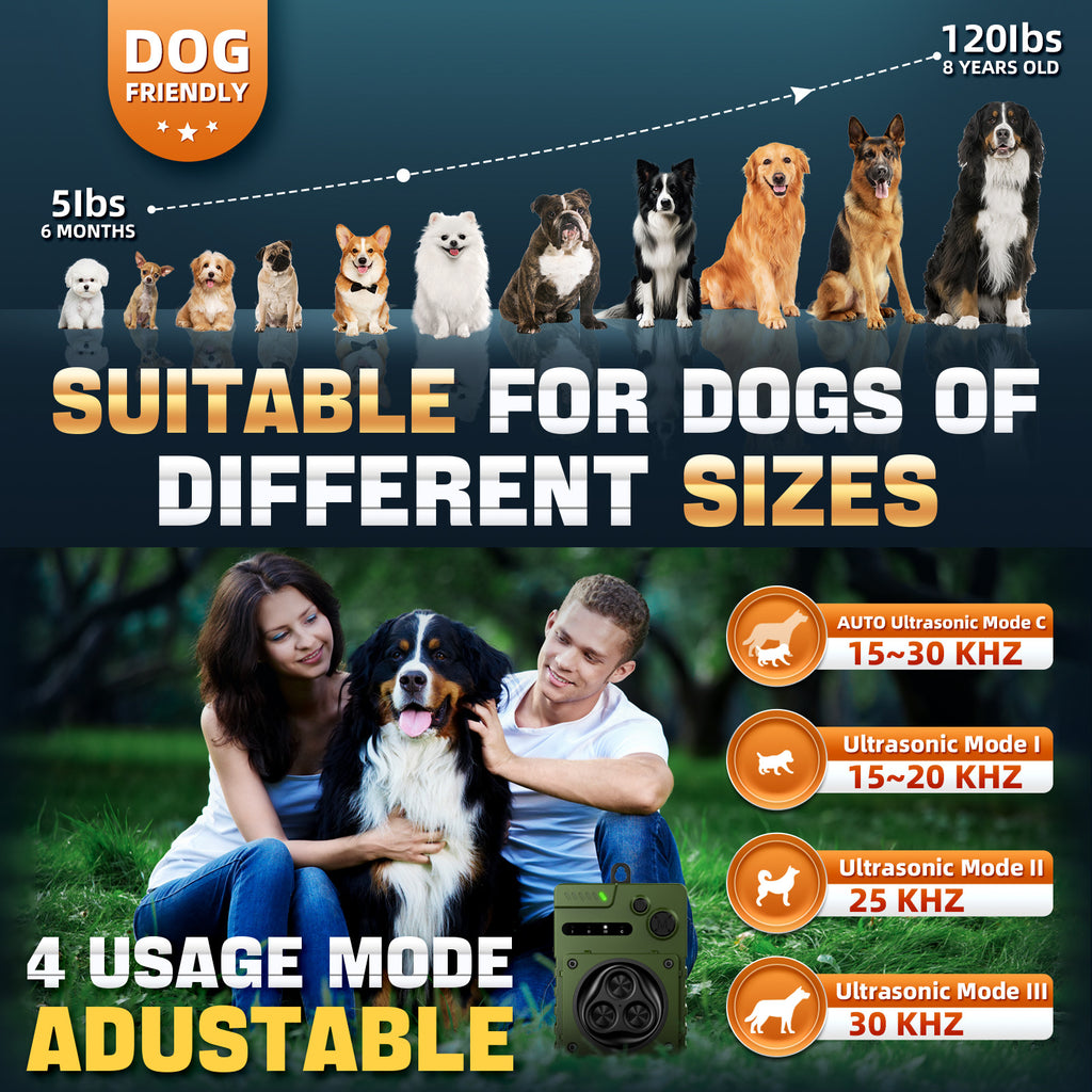 Appareil à ultrasons anti-Barking chien outil d'entraînement chien Repeller chien