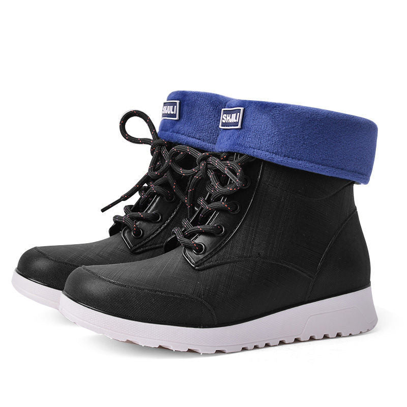 Bottes de pluie Straps hommes et femmes avec le bas doux antidérapant