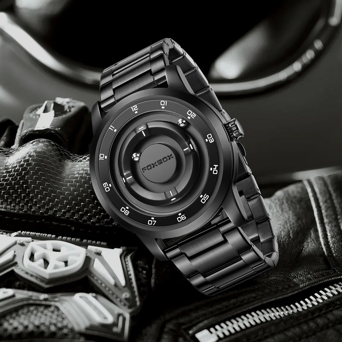 Montre Quartz multifonctions pour hommes à échelle romaine cool