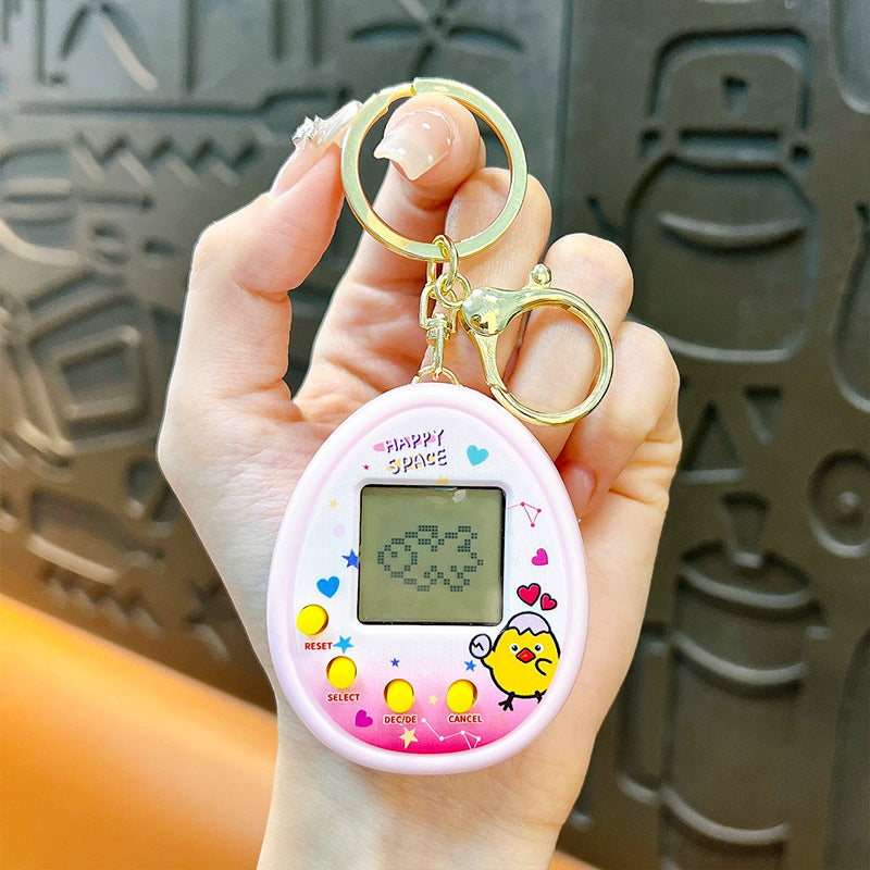Electronic Pet Machine Mini Handheld Video Jeu Console Porte-clés Ornements
