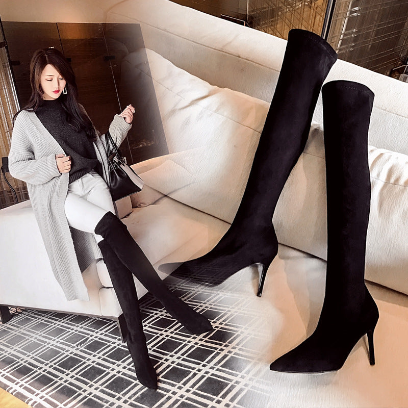 Bottes pour femmes à talons hauts Stiletto